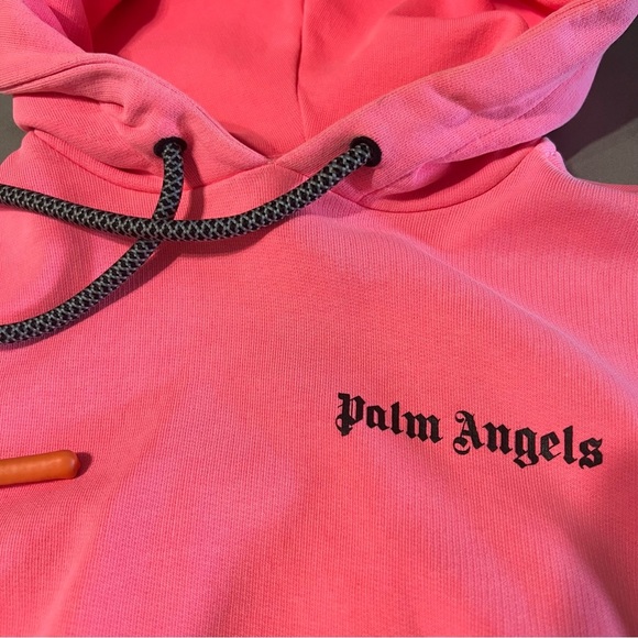 PALM ANGELS Basic Cropped Hoodie - Picture 3 of 12